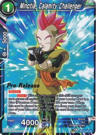 Image of Minotia, Calamity Challenger (BT14-052) - Cross Spirits PreRelease Cards