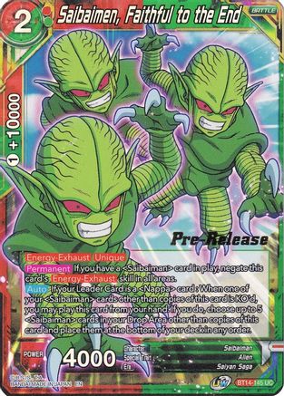 Image of Saibaimen, Faithful to the End (BT14-145) - Cross Spirits PreRelease Cards