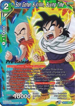 Image of Son Gohan & Krillin, Buying Time (BT14-148) - Cross Spirits PreRelease Cards