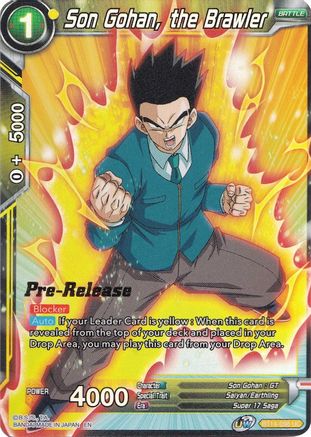 Image of Son Gohan, the Brawler (BT14-098) - Cross Spirits PreRelease Cards