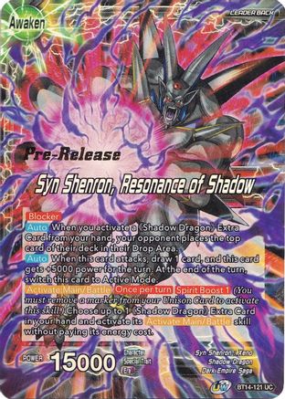 Image of Syn Shenron // Syn Shenron, Resonance of Shadow (BT14-121) - Cross Spirits PreRelease Cards