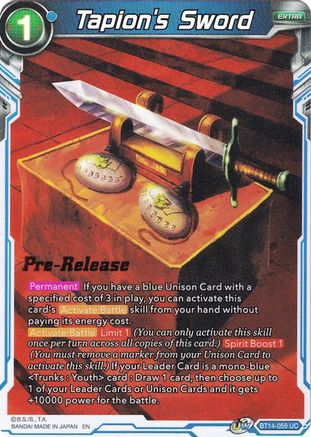 Image of Tapion's Sword (BT14-059) - Cross Spirits PreRelease Cards