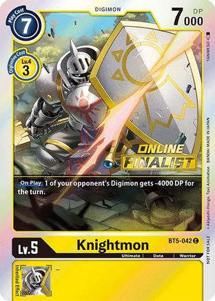 Image of Knightmon - BT5-042 (2021 Championship Online Regional) [Online Finalist] (BT5-042) - Battle of Omni Foil