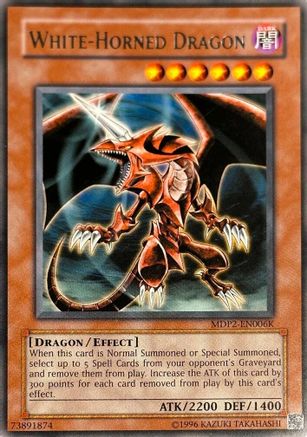 Image of White-Horned Dragon (MDP2-EN006K) (MDP2-EN006K) - Redemption Replacement Unlimited