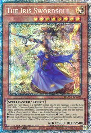 Image of The Iris Swordsoul (Starlight Rare) (DAMA-EN009) - Dawn of Majesty 1st Edition