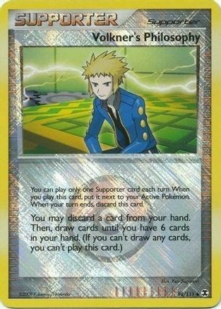 Image of Volkner's Philosophy 098/111  - Reverse Holofoil League & Championship Cards - Promo