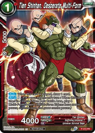 Image of Tien Shinhan, Desperate Multi-Form (P-315) - Tournament Promotion Cards