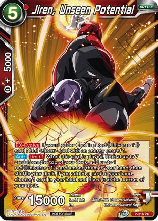 Image of Jiren, Unseen Potential (P-316) - Tournament Promotion Cards
