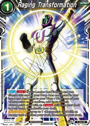 Image of Raging Transformation (P-325) - Tournament Promotion Cards