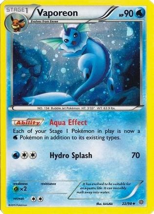 Image of Vaporeon 022/98  - Holofoil Miscellaneous Cards & Products - Promo