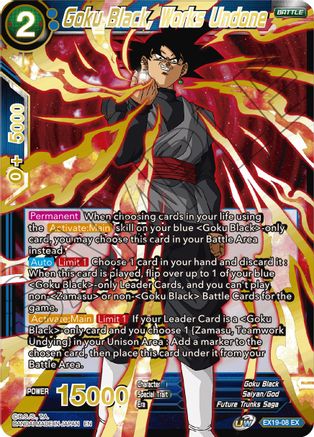 Image of Goku Black, Works Undone (EX19-08) - Special Anniversary Set 2021 Foil