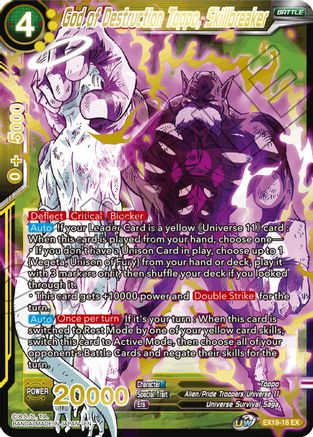 Image of God of Destruction Toppo, Skillbreaker (EX19-18) - Special Anniversary Set 2021 Foil