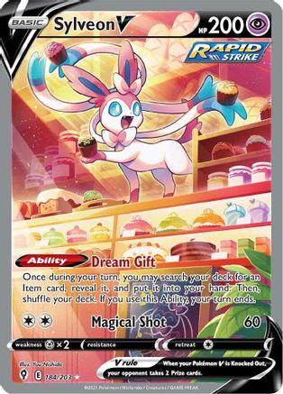 Image of Sylveon V (Alternate Full Art) 184/203  - Holofoil SWSH07 Evolving Skies - Ultra Rare