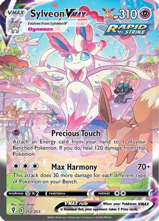 Image of Sylveon VMAX (Alternate Art Secret) 212/203  - Holofoil SWSH07 Evolving Skies - Secret Rare