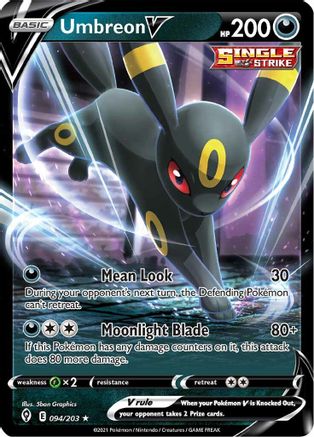 Image of Umbreon V 094/203  - Holofoil SWSH07 Evolving Skies - Ultra Rare