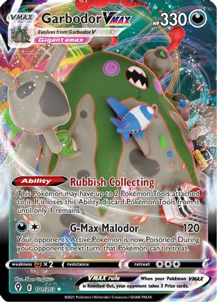 Image of Garbodor VMAX 101/203  - Holofoil SWSH07 Evolving Skies - Ultra Rare