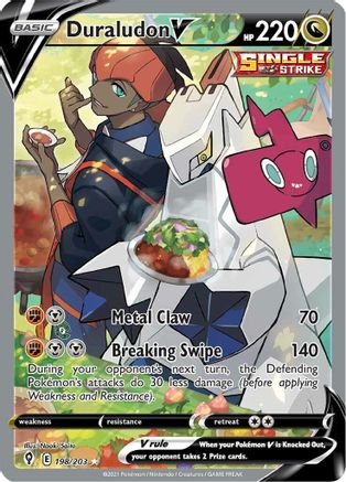 Image of Duraludon V (Alternate Full Art) 198/203  - Holofoil SWSH07 Evolving Skies - Ultra Rare