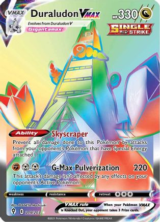 Image of Duraludon VMAX (Secret) 219/203  - Holofoil SWSH07 Evolving Skies - Secret Rare
