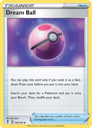 Image of Dream Ball 146/203  - Reverse Holofoil SWSH07 Evolving Skies - Uncommon