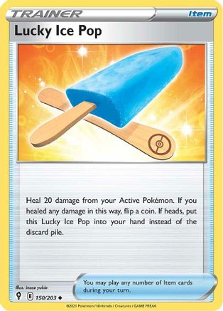 Image of Lucky Ice Pop 150/203  - Reverse Holofoil SWSH07 Evolving Skies - Uncommon
