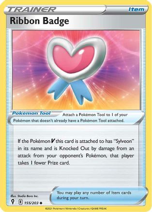 Image of Ribbon Badge 155/203  SWSH07 Evolving Skies - Uncommon