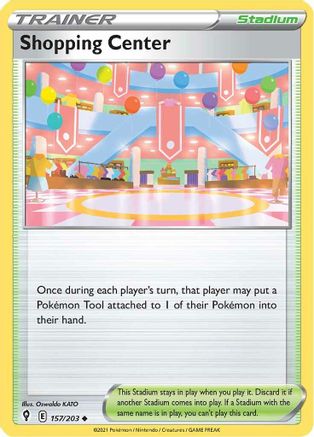 Image of Shopping Center 157/203  - Reverse Holofoil SWSH07 Evolving Skies - Uncommon