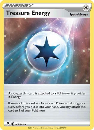 Image of Treasure Energy 165/203  SWSH07 Evolving Skies - Uncommon