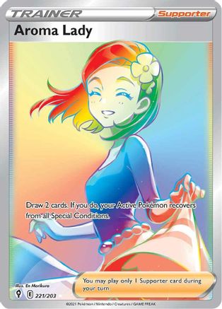 Image of Aroma Lady (Secret) 221/203  - Holofoil SWSH07 Evolving Skies - Secret Rare