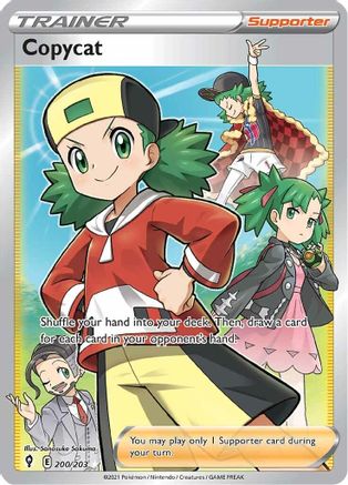 Image of Copycat (Full Art) 200/203  - Holofoil SWSH07 Evolving Skies - Ultra Rare