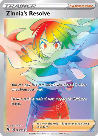 Image of Zinnia's Resolve (Secret) 225/203  - Holofoil SWSH07 Evolving Skies - Secret Rare
