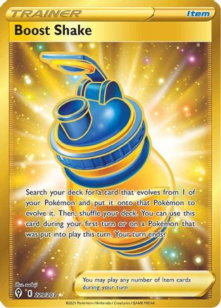 Image of Boost Shake (Secret) 229/203  - Holofoil SWSH07 Evolving Skies - Secret Rare