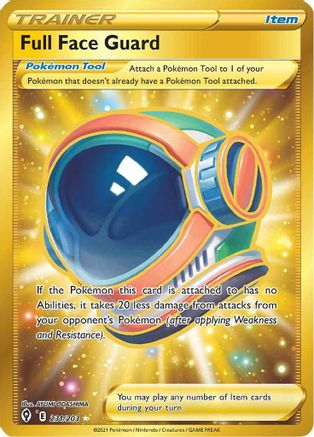 Image of Full Face Guard (Secret) 231/203  - Holofoil SWSH07 Evolving Skies - Secret Rare