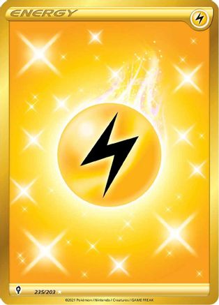 Image of Lightning Energy (Secret) 235/203  - Holofoil SWSH07 Evolving Skies - Secret Rare