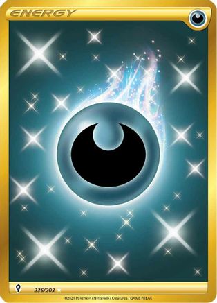 Image of Darkness Energy (Secret) 236/203  - Holofoil SWSH07 Evolving Skies - Secret Rare