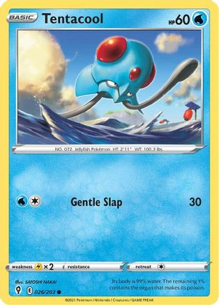 Image of Tentacool 026/203  SWSH07 Evolving Skies - Common