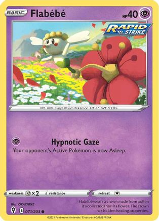 Image of Flabebe 071/203  SWSH07 Evolving Skies - Common