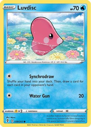 Image of Luvdisc 039/203  SWSH07 Evolving Skies - Common