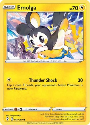 Image of Emolga 057/203  SWSH07 Evolving Skies - Common