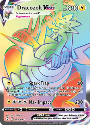 Image of Dracozolt VMAX (Secret) 210/203  - Holofoil SWSH07 Evolving Skies - Secret Rare