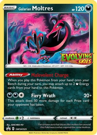 Image of Galarian Moltres SWSH125  - Holofoil SWSH Sword & Shield Promo Cards - Promo