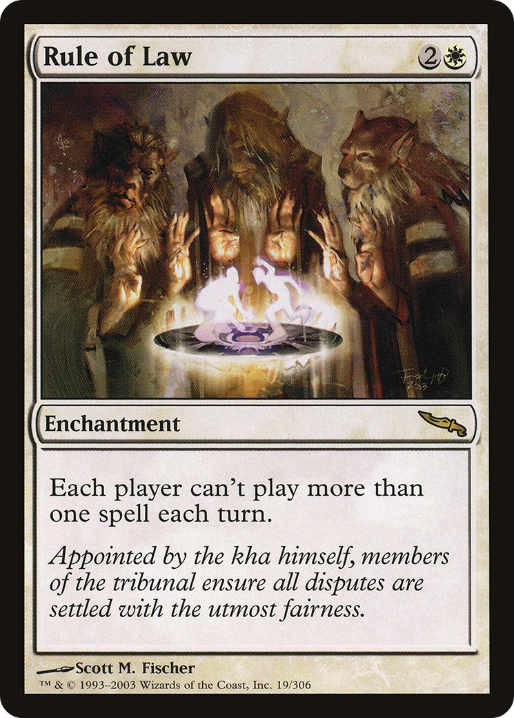 Image of Rule of Law (MRD-019) - Mirrodin Foil