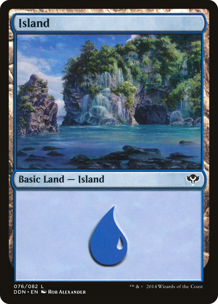 Image of Island (076) (DDN-076) - Duel Decks: Speed vs. Cunning