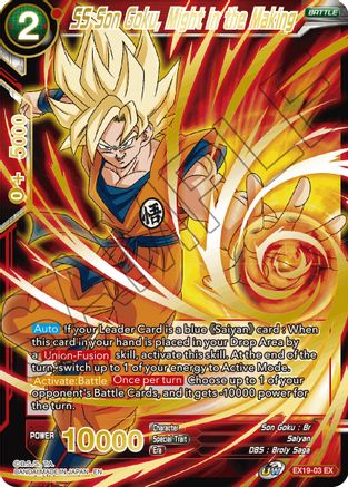 Image of SS Son Goku, Might in the Making (EX19-03) - Special Anniversary Set 2021 Foil