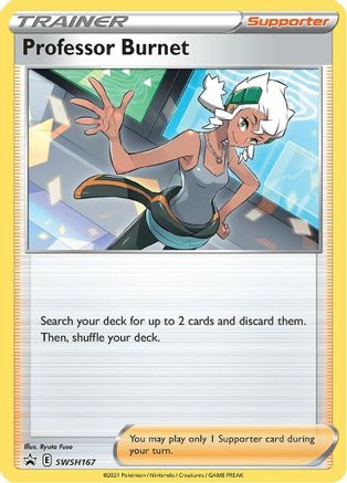 Image of Professor Burnet SWSH167  SWSH Sword & Shield Promo Cards - Promo
