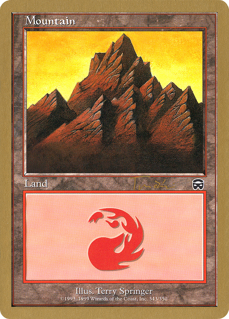 Image of Mountain (343) - 2001 Jan Tomcani (INV) (WCD-) - World Championship Decks 2001