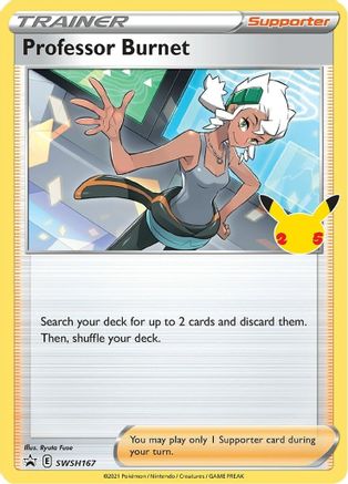 Image of Professor Burnet SWSH167  SWSH Sword & Shield Promo Cards - Promo