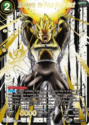 Image of SS Vegeta, the Prince Strikes Back (Alternate Art) (BT11-130) - Special Anniversary Set 2021