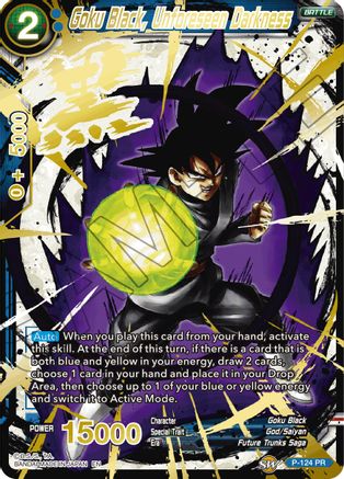 Image of Goku Black, Unforeseen Darkness (Alternate Art) (P-124) - Special Anniversary Set 2021 Foil