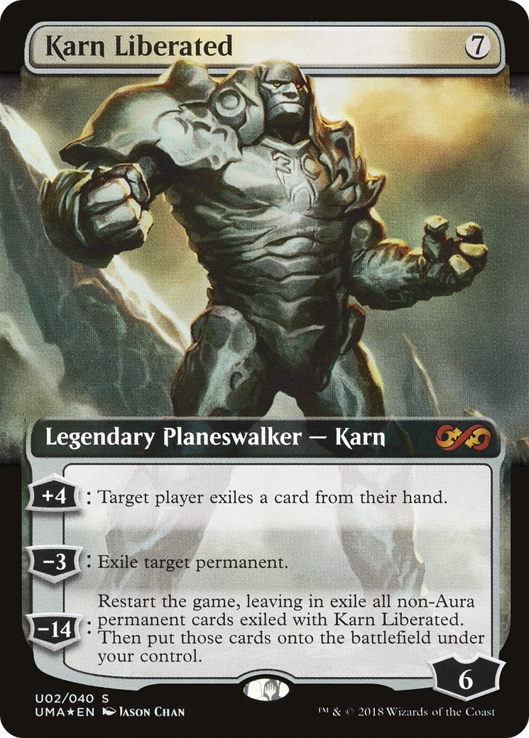 Image of Karn Liberated (UMA:BT-U02) - Ultimate Box Topper: (Extended Art) Foil