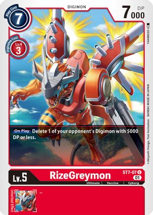 Image of RizeGreymon (ST7-07) - Starter Deck 07: Gallantmon